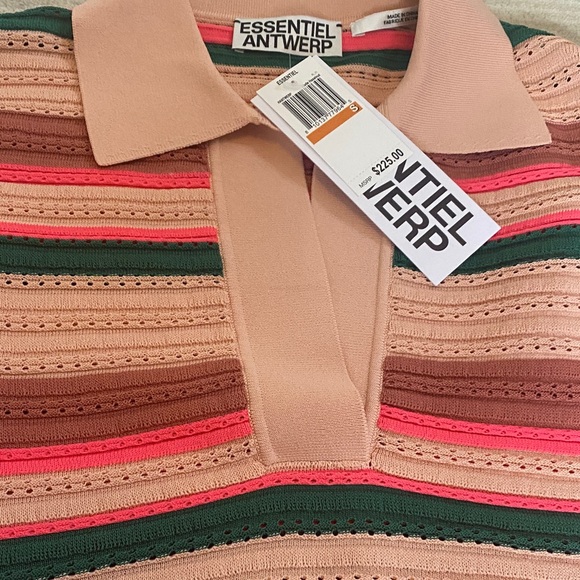 Essentiel Antwerp Multicolor Striped Sleeveless Blouse - Picture 4 of 8